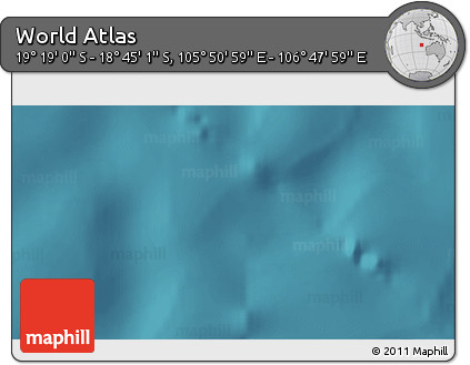 Satellite 3D Map of the Area around 19° 2' 1" S, 106° 19' 29" E