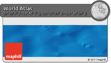 Physical Panoramic Map of the Area around 19° 2' 1" S, 106° 19' 29" E
