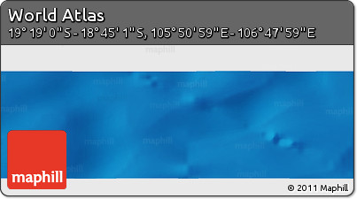 Physical Panoramic Map of the Area around 19° 2' 1" S, 106° 19' 29" E
