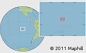 Savanna Style Location Map of the area around 19° 2' 1" S, 109° 34' 29" W