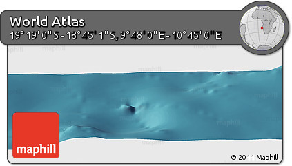 Satellite Panoramic Map of the Area around 19° 2' 1" S, 10° 16' 30" E