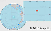 Gray Location Map of the area around 19° 2' 1" S, 110° 25' 30" W