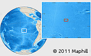 Shaded Relief Location Map of the area around 19° 2' 1" S, 110° 25' 30" W