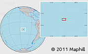 Gray Location Map of the area around 19° 2' 1" S, 111° 16' 30" W