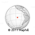 Outline Map of the Area around 19° 2' 1" S, 111° 16' 30" W, rectangular outline