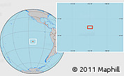 Gray Location Map of the area around 19° 2' 1" S, 112° 7' 30" W