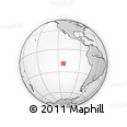 Outline Map of the Area around 19° 2' 1" S, 112° 58' 29" W, rectangular outline