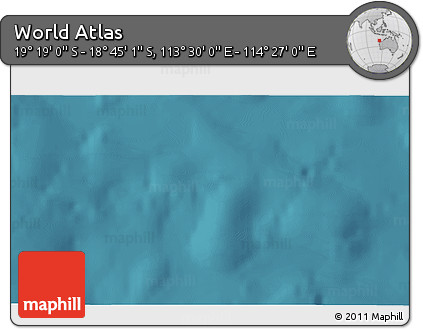 Satellite 3D Map of the Area around 19° 2' 1" S, 113° 58' 29" E