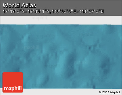 Satellite 3D Map of the Area around 19° 2' 1" S, 113° 58' 29" E
