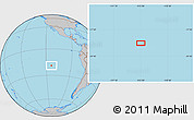 Gray Location Map of the area around 19° 2' 1" S, 113° 49' 29" W