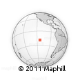 Outline Map of the Area around 19° 2' 1" S, 113° 49' 29" W, rectangular outline