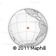 Outline Map of the Area around 19° 2' 1" S, 114° 40' 30" W, rectangular outline
