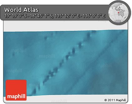 Satellite 3D Map of the Area around 19° 2' 1" S, 115° 40' 30" E
