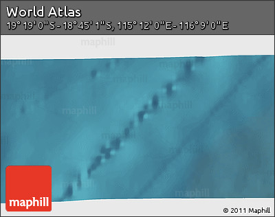 Satellite 3D Map of the Area around 19° 2' 1" S, 115° 40' 30" E