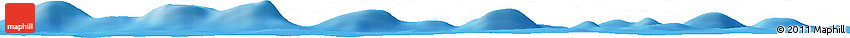 Shaded Relief Horizon Map of the Area around 19° 2' 1" S, 115° 31' 30" W
