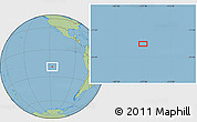 Savanna Style Location Map of the area around 19° 2' 1" S, 117° 13' 29" W