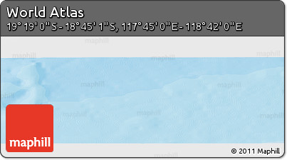 Political Panoramic Map of the Area around 19° 2' 1" S, 118° 13' 29" E
