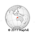 Outline Map of the Area around 19° 2' 1" S, 119° 55' 30" E, rectangular outline