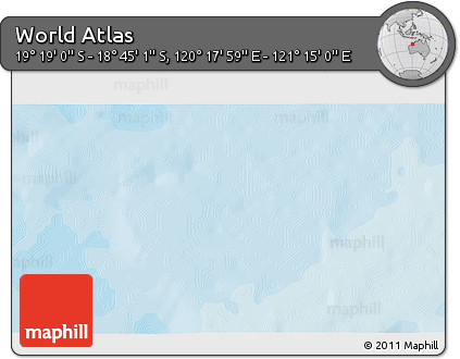 Political 3D Map of the Area around 19° 2' 1" S, 120° 46' 30" E