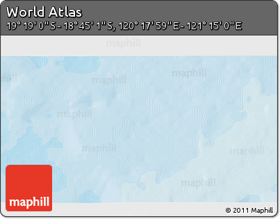 Political 3D Map of the Area around 19° 2' 1" S, 120° 46' 30" E