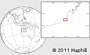 Blank Location Map of the area around 19° 2' 1" S, 121° 37' 30" E
