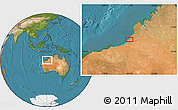 Satellite Location Map of the area around 19° 2' 1" S, 121° 37' 30" E