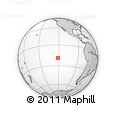 Outline Map of the Area around 19° 2' 1" S, 121° 28' 29" W, rectangular outline