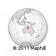 Outline Map of the Area around 19° 2' 1" S, 131° 49' 29" E, rectangular outline