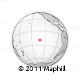 Outline Map of the Area around 19° 2' 1" S, 131° 40' 30" W, rectangular outline