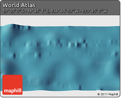 Satellite 3D Map of the Area around 19° 2' 1" S, 134° 13' 29" W