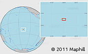 Gray Location Map of the area around 19° 2' 1" S, 138° 28' 29" W