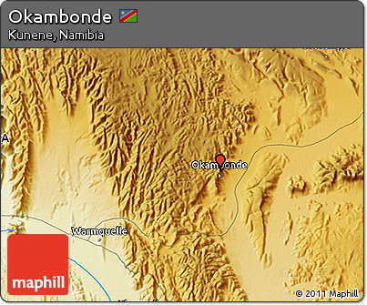 Physical 3D Map of Okambonde