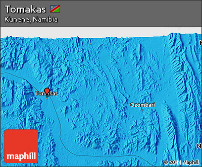 Political 3D Map of Tomakas