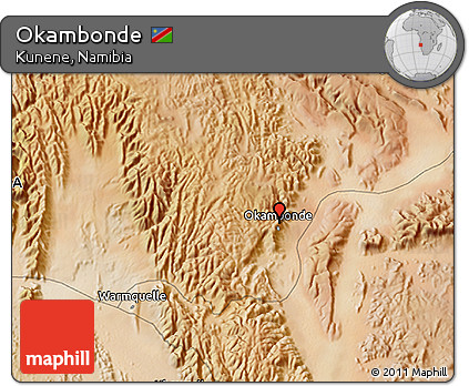 Satellite 3D Map of Okambonde