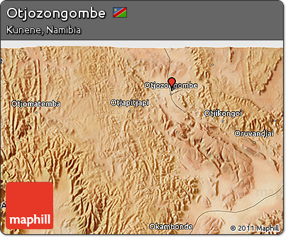 Satellite 3D Map of Otjozongombe