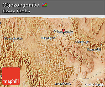 Satellite 3D Map of Otjozongombe