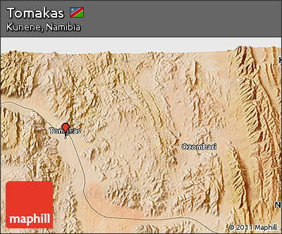 Satellite 3D Map of Tomakas
