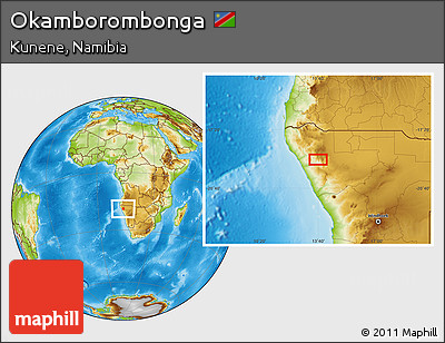 Physical Location Map of Okamborombonga