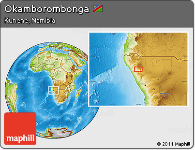 Physical Location Map of Okamborombonga