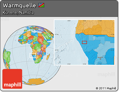 Political Location Map of Warmquelle