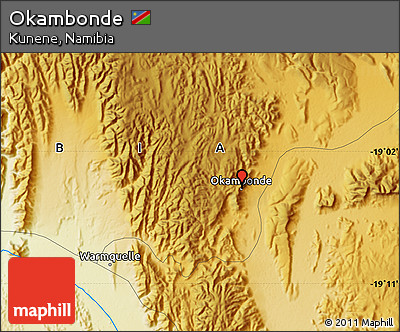Physical Map of Okambonde