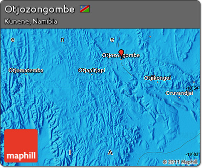 Political Map of Otjozongombe