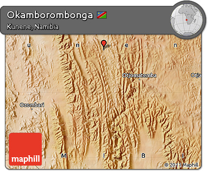 Satellite Map of Okamborombonga