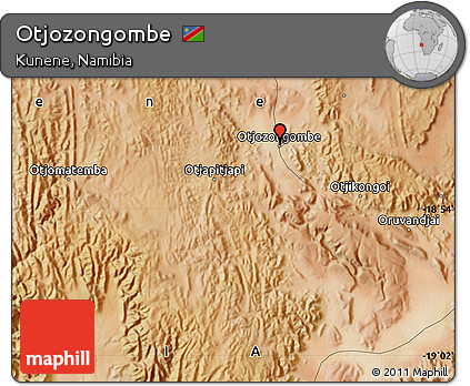 Satellite Map of Otjozongombe