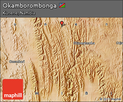 Satellite Map of Okamborombonga