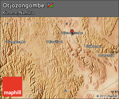 Satellite Map of Otjozongombe