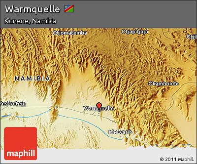 Physical Panoramic Map of Warmquelle