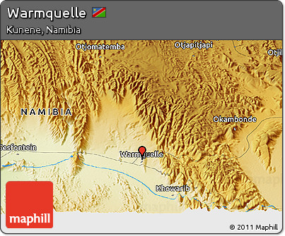 Physical Panoramic Map of Warmquelle