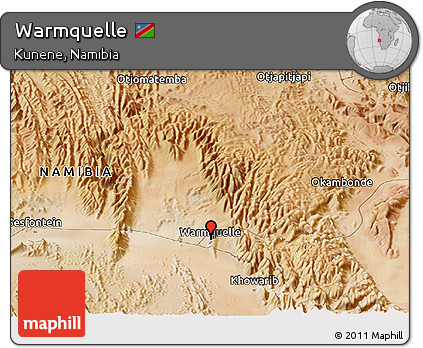Satellite Panoramic Map of Warmquelle