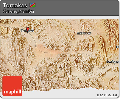 Satellite Panoramic Map of Tomakas